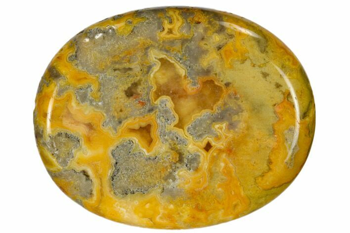 Polished Crazy Lace Agate Worry Stones - 1.9" Size - Photo 1